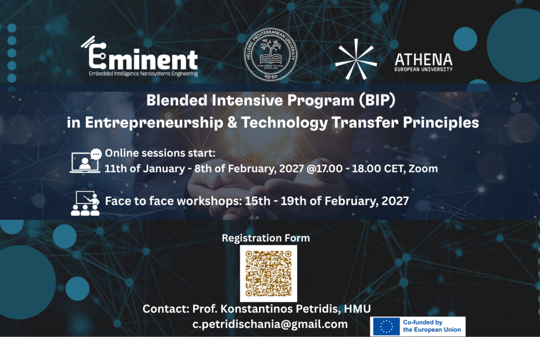 Blended Intensive Program (BIP) in Entrepreneurship & Technology Transfer
