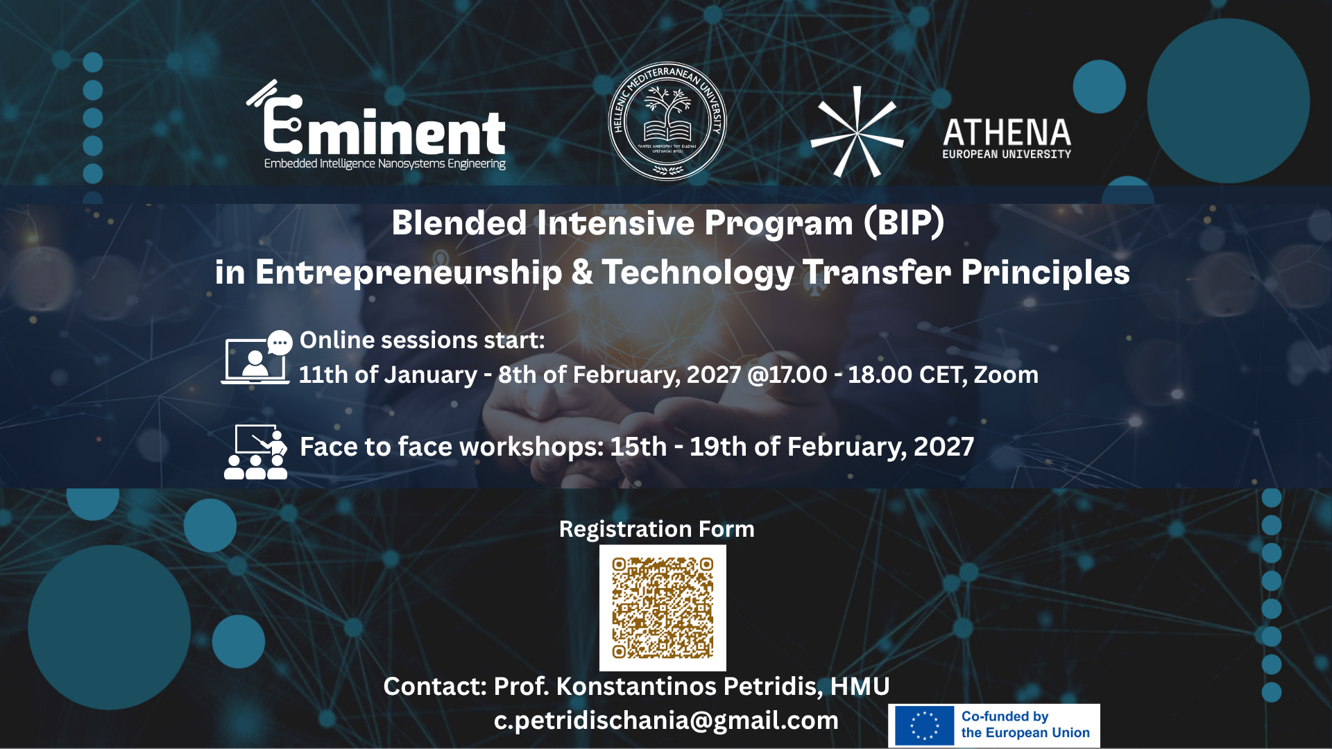 Blended Intensive Program (BIP) in Entrepreneurship & Technology Transfer